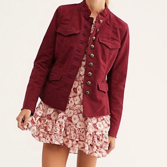 Free People Ella Sergeant Jacket Small - Picture 2 of 10